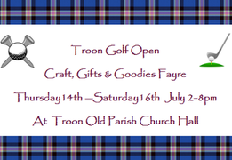 Royal Troon Golf Open 2016 - Troon Craft, Gifts &amp; Goodies Fayre 14-16 July 2016