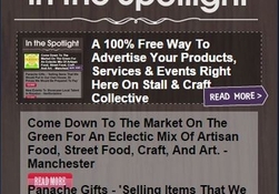 A 100% Free Way To Advertise Your Products, Services &amp; Events Right Here On Stall &amp; Craft Collective