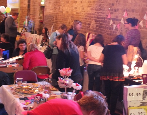 Craft and vintage fair at the Tithe Barn, Wellingborough, Lesley Pedder ...