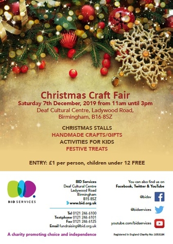 Christmas Craft Fair - BID Services, BID Services - Ref #49202 | Stall &amp; Craft Collective