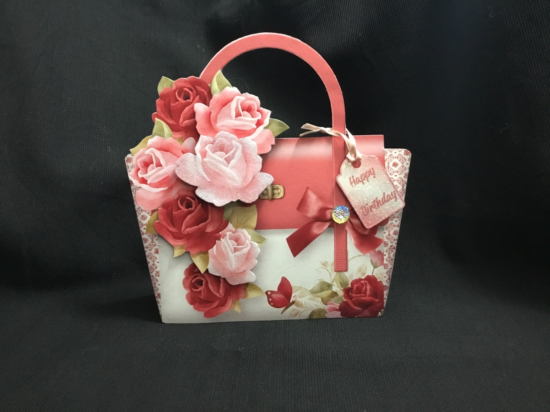 Amazon.com: Rockabilly Red Cherries Purse with Bamboo Handles & Red Rose :  Handmade Products