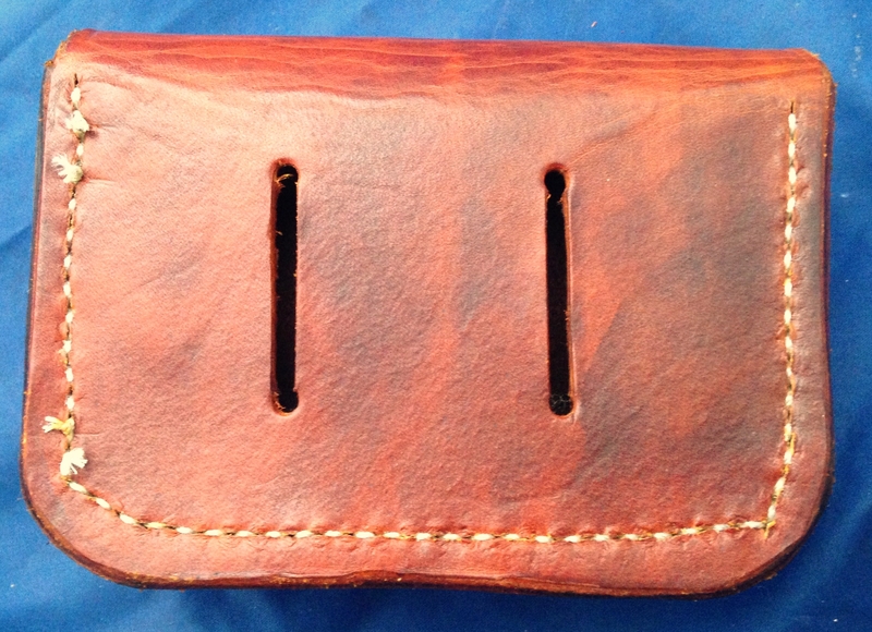 Natural Veg Tan Leather Belt Pouch (small) - #5563 | Stall & Craft ...