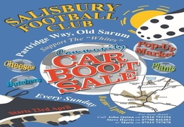 Salisbury Football Club Community Car Boot Sale From Sunday 23rd April 2017