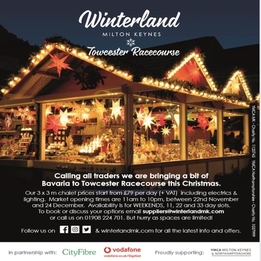 Winterland Towcester Racecourse 22 Nov-5 Jan 20 - Craft fair, Bavarian Market, Fun Fair, Food &amp; Drink &amp; Live Music !!