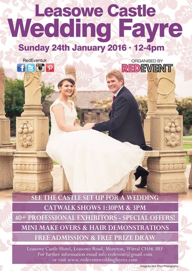 Free Entry To The Leasowe Castle Wedding Fayre, Moreton, Wirral, On Sunday 24th January 2016