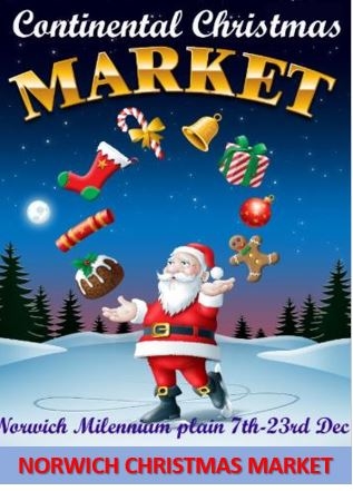 Norwich Christmas Market 7th Dec - 23rd Dec - Applications From Stallholders Now Open 