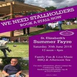 St Elizabeth&#39;s Summer Fayre 30/6/18 - Much Hadham Hertfordshire - Stallholders Required