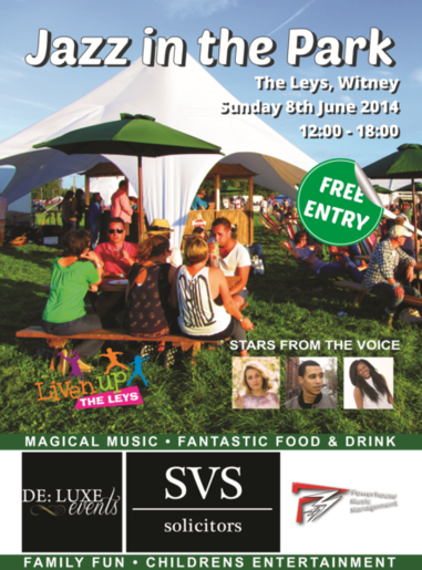 Ten Free Stalls - Witney Jazz  In The Park Oxfordshire 8th June 2014